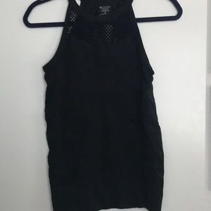Athleta Black Macrame Tank - Size M